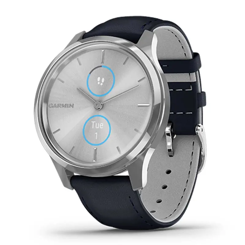 Garmin Vivomove Luxe Blue Silver Gm-010-02241-80 Hybrid Smartwatch 1