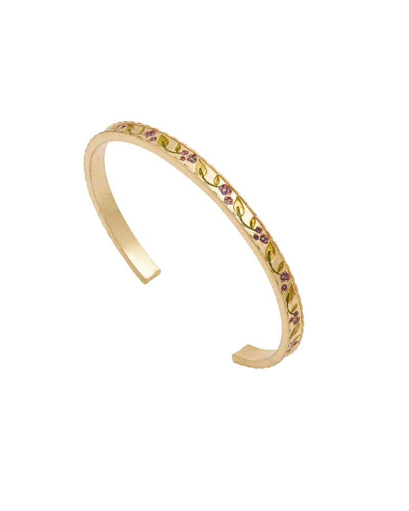 Gold Blackberry Bramble Bangle 1