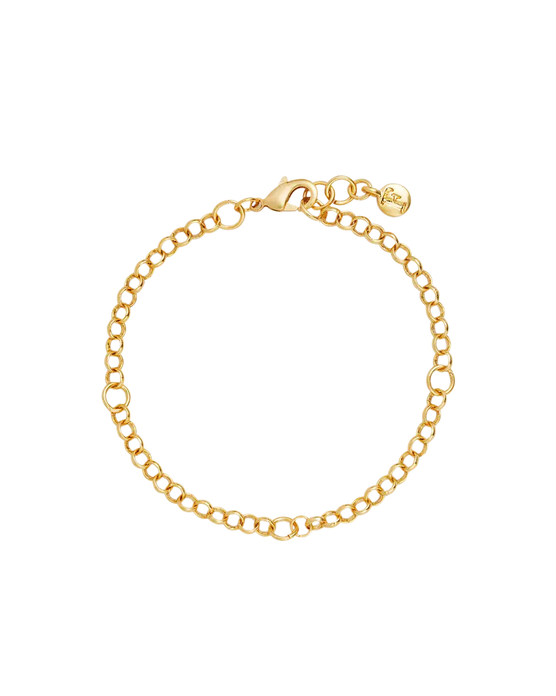 Gold Charm Chain Bracelet 1