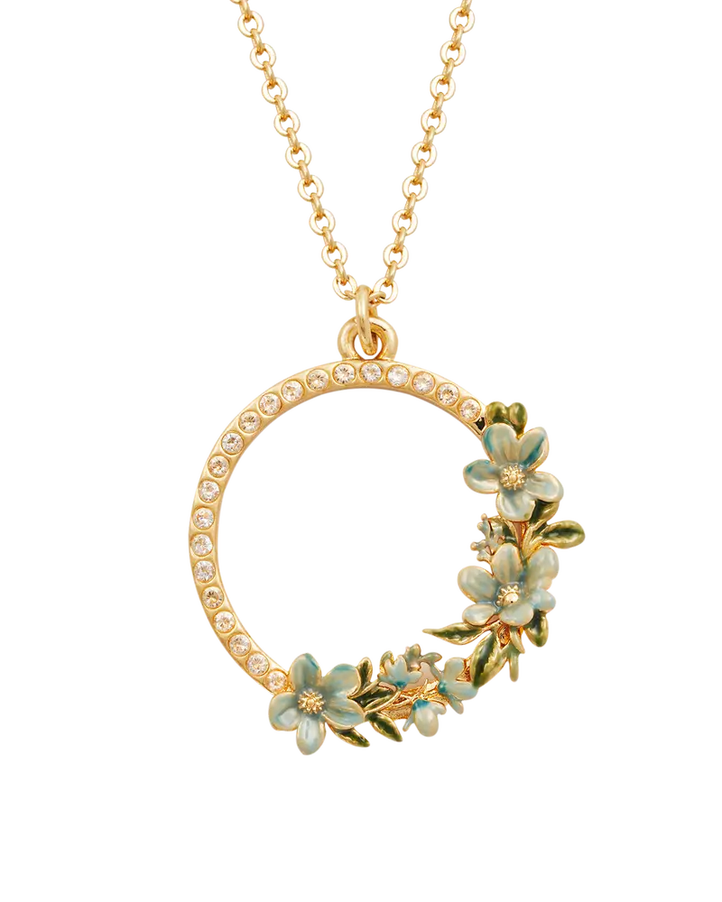 Gold Floral Wreath Necklace 1