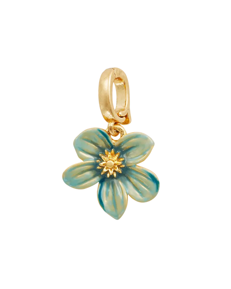 Gold Forget Me Not Flora Charm 1