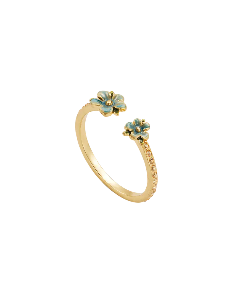 Gold Forget Me Not Flora Ring 1
