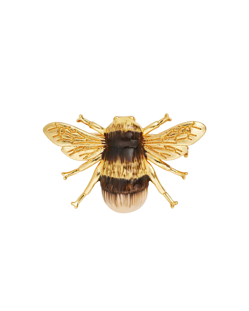 Gold Honey Bee Brooch 1