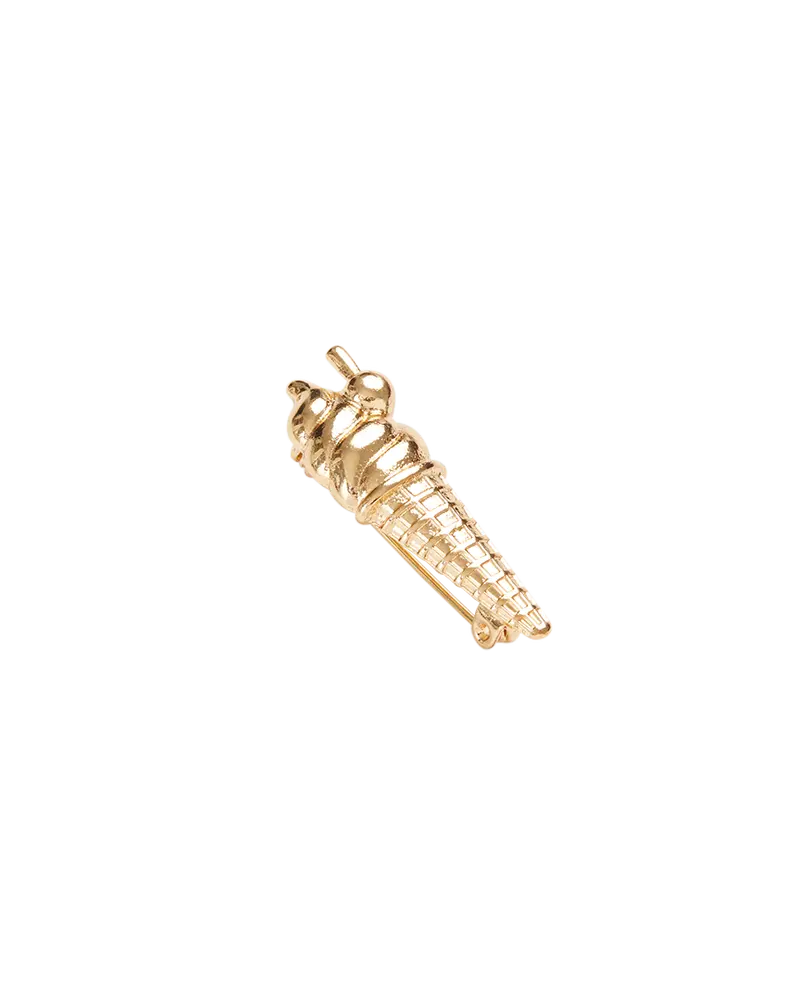 Gold Ice Cream Brooch 1