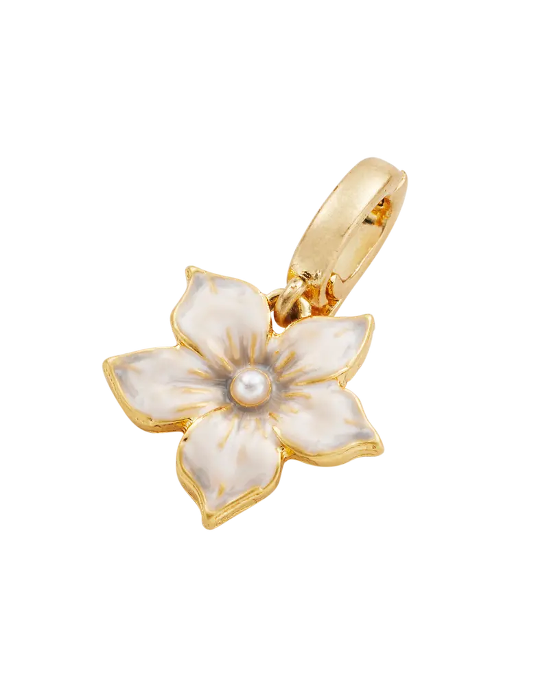Gold Jasmine & Pearl Charm 2