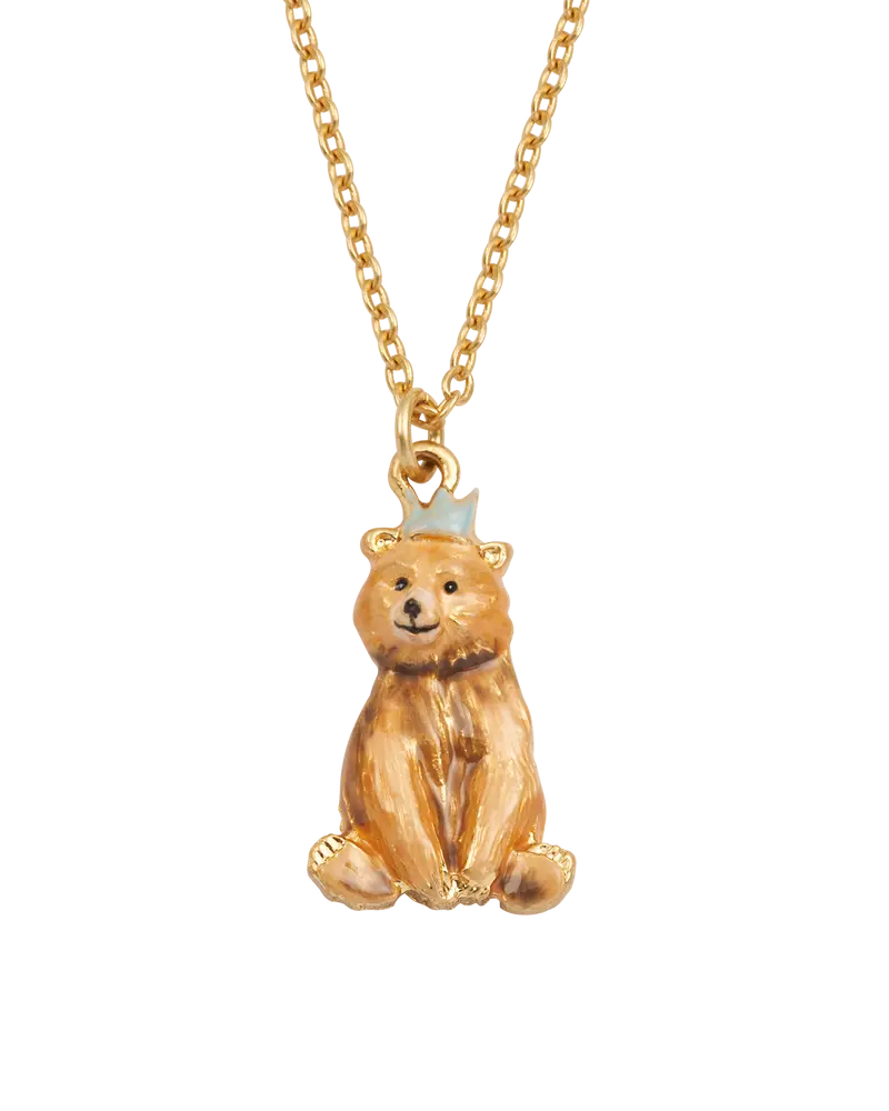 Gold Party Bear Necklace 1