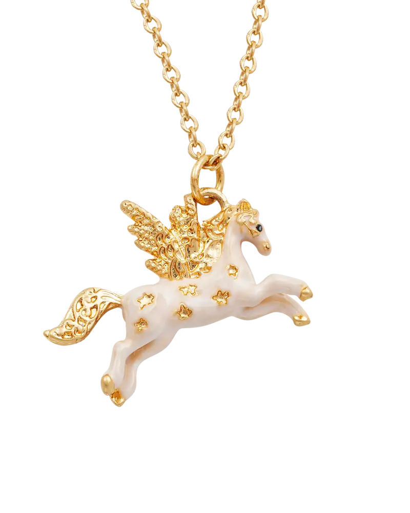 Gold Pegasus Necklace 1