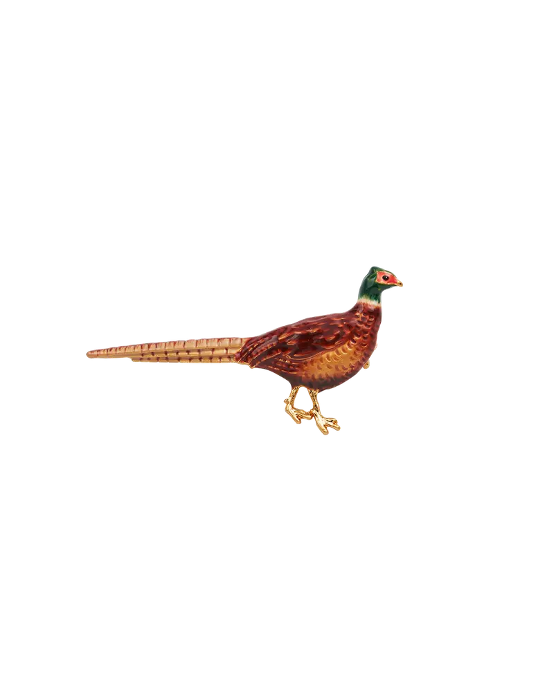 Gold Pheasant Brooch 1