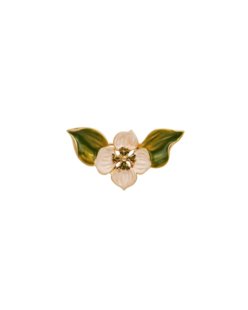 Gold Poppy Anemone Brooch 1