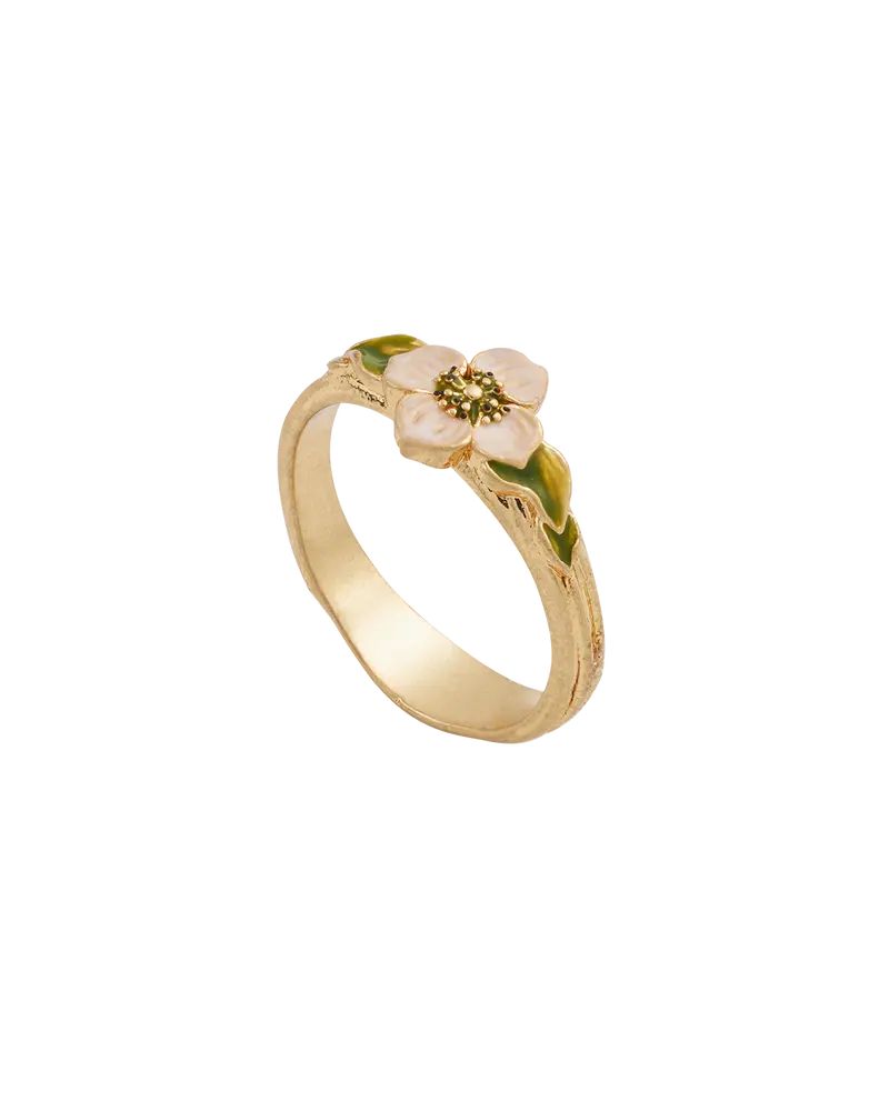 Gold Poppy Anemone Ring 1