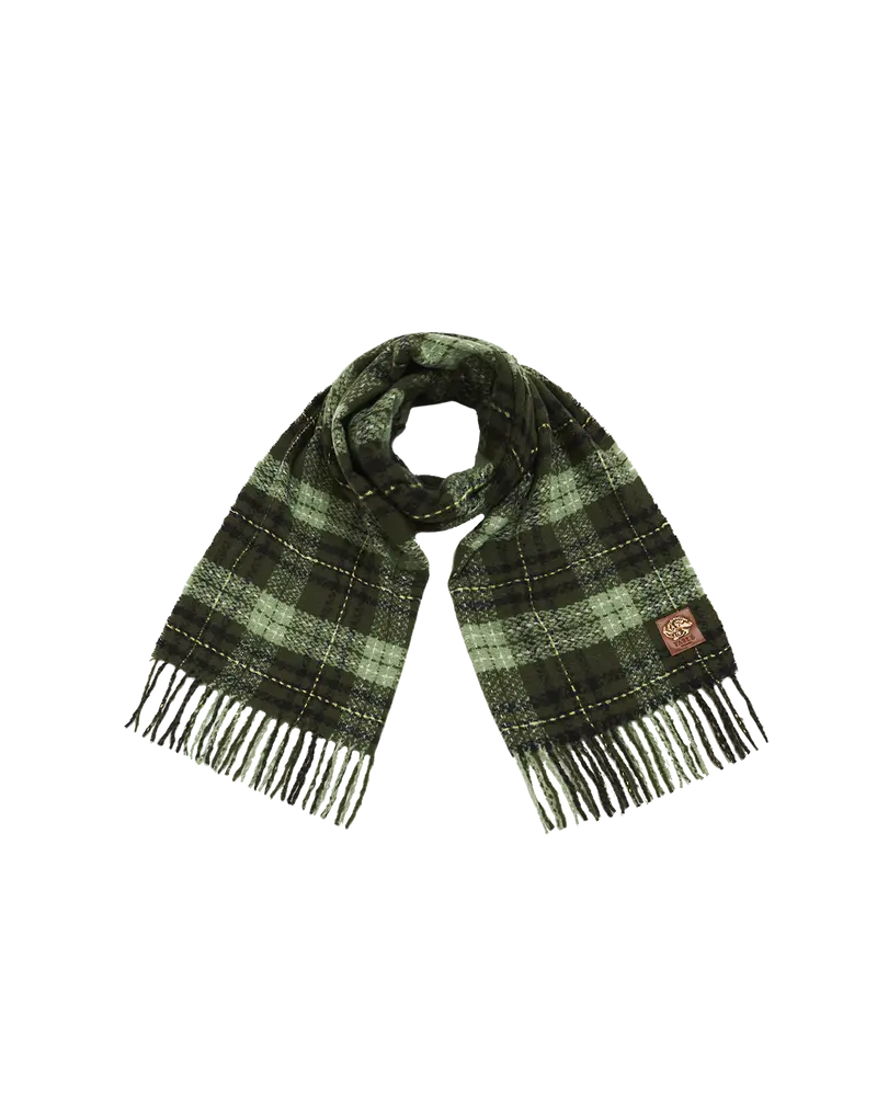 Green Boucle Scarf 1
