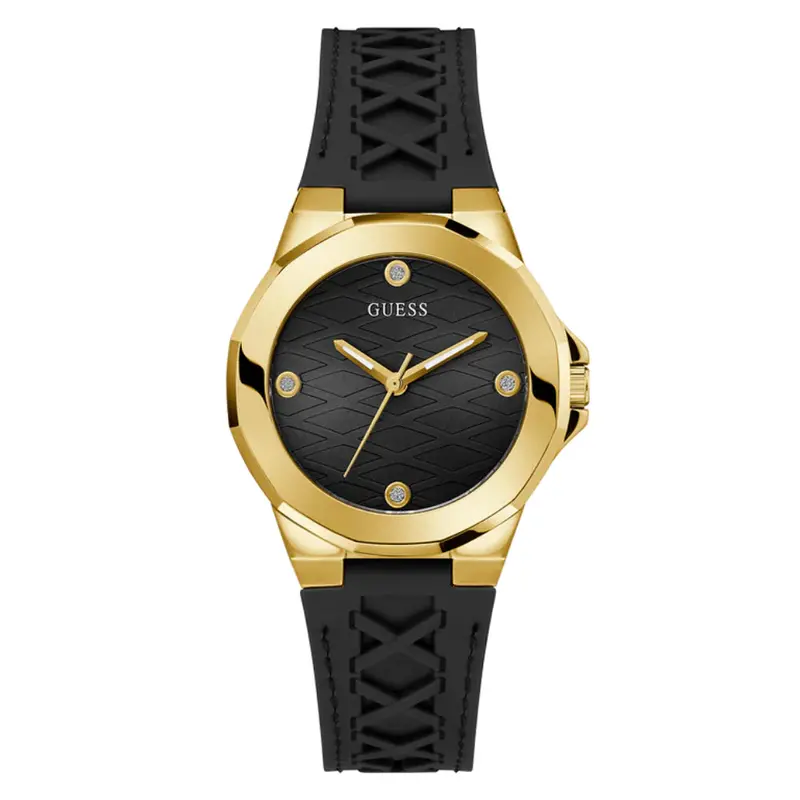 Guess Analog Black Silicone Strap Women Watch Gw0599l2 1