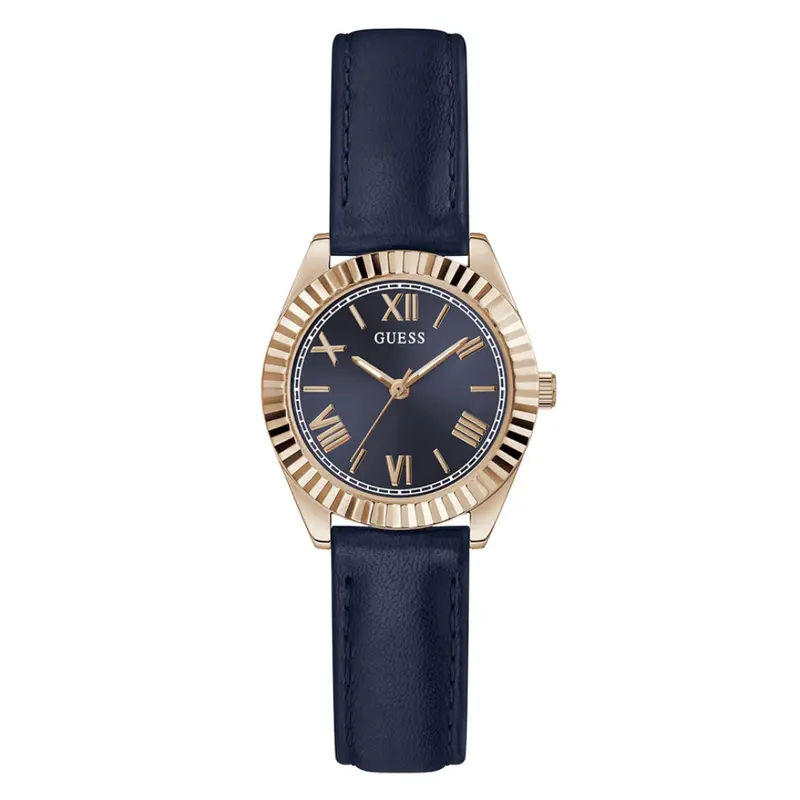 Guess Analog Blue Leather Strap Women Watch Gw0761l2 1