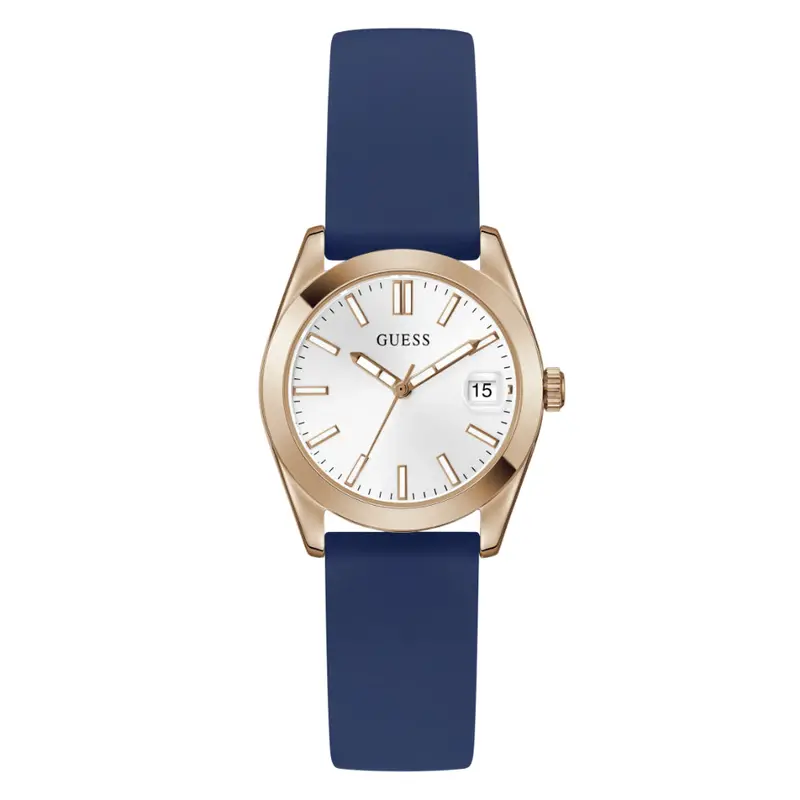 Guess Analog Blue Silicone Strap Women's Watch Gw1033l4 1