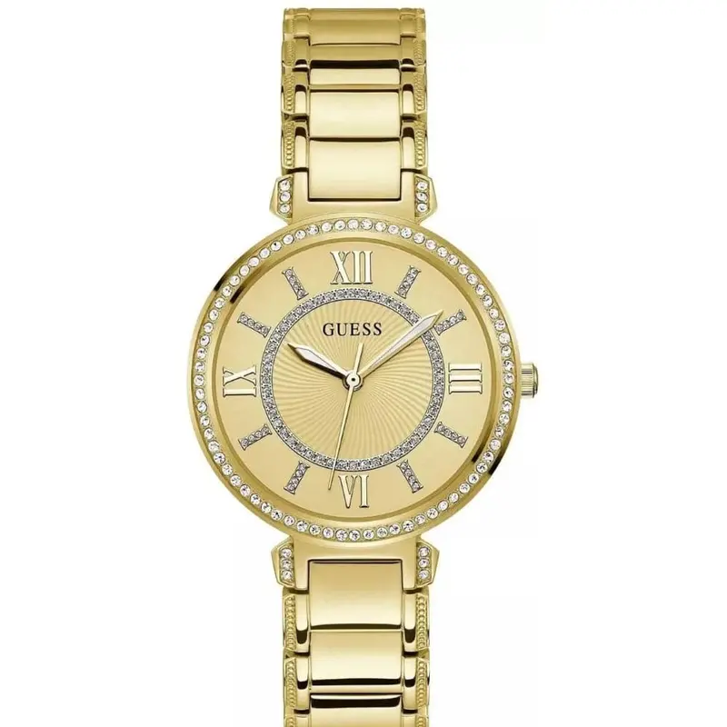 Guess Analog Gold Dial & Stainless Steel Strap Women Watch Gw0588l1 1