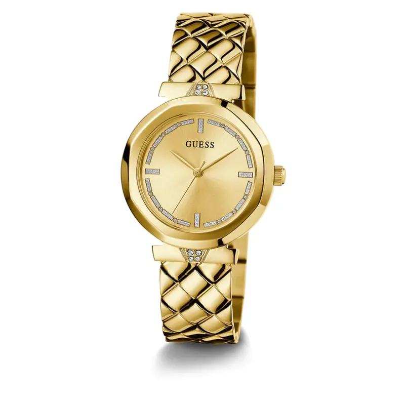 Guess Analog Gold Dial Stainless Steel Strap Women Watch Gw0613l2 1