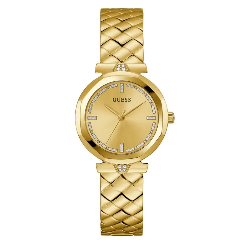 Guess Analog Gold Dial Stainless Steel Strap Women Watch Gw0613l2 2