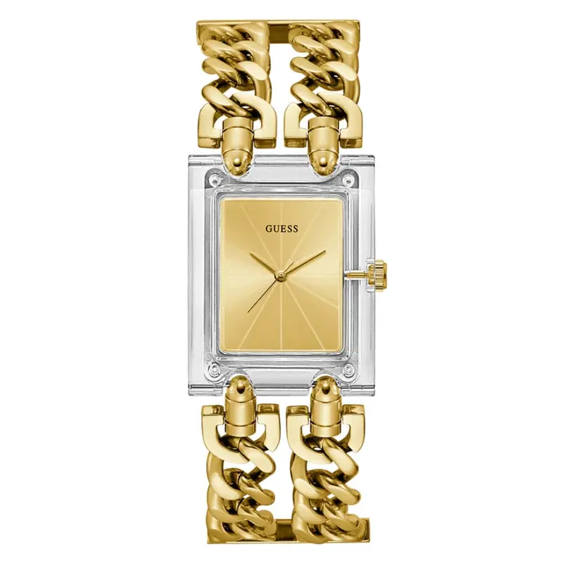 Guess Analog Gold Dial Stainless Steel Strap Women Watch Gw0669l1 1