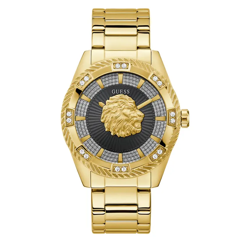 Guess Analog Gold Stainless Steel Strap Men Watch Gw0783g1 1