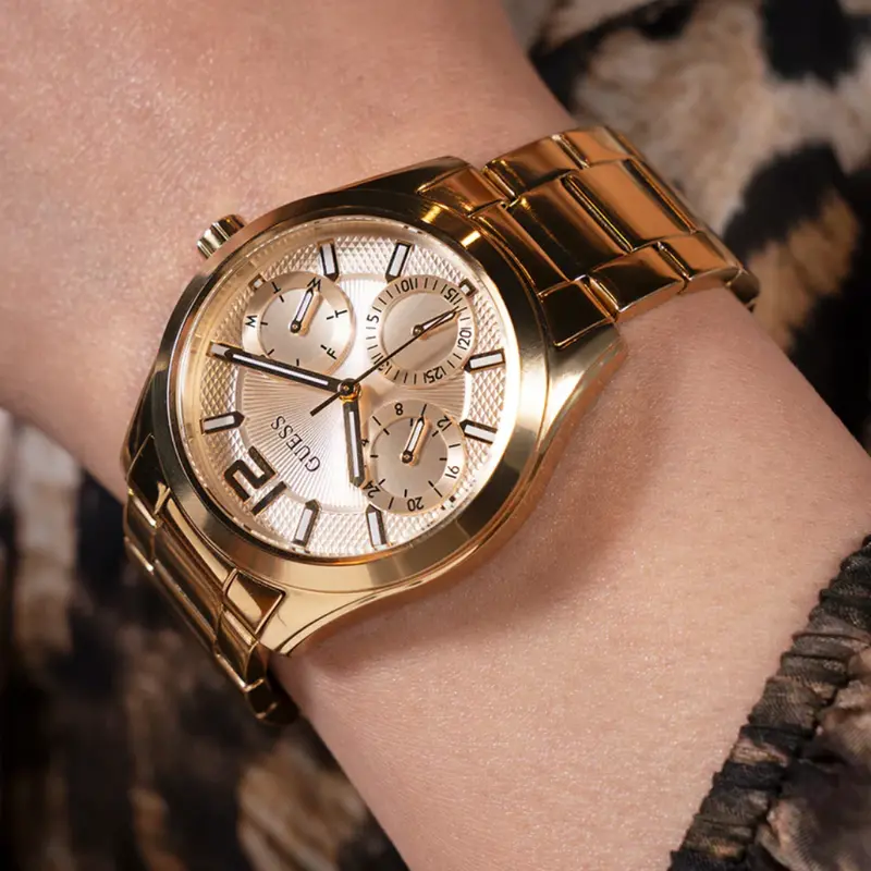 Guess Analog Gold Stainless Steel Strap Women Watch Gw0760l2 2