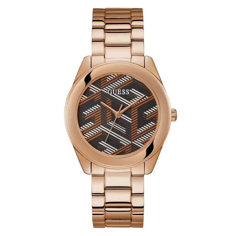 Guess Analog Multicolor Dial Rose Gold Stainless Steel Strap Women Watch Gw0607l3 1