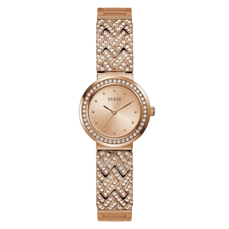 Guess Analog Rose Gold Dial & Stainless Steel Strap Women Watch Gw0476l3 1