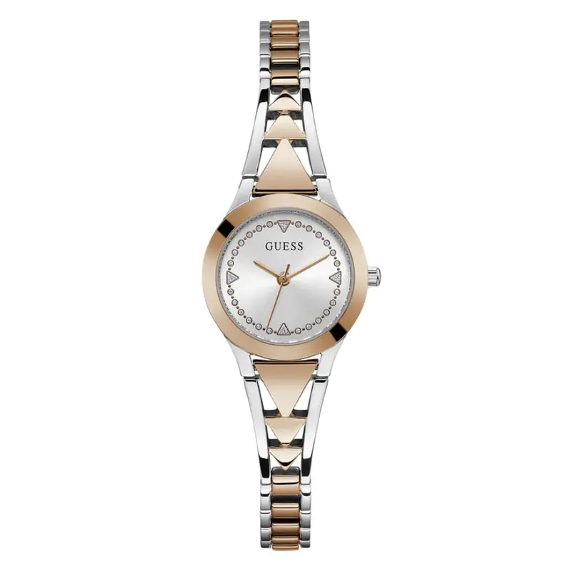 Guess Analog Silver Dial Two-Tone Stainless Steel Strap Women Watch Gw0609l3 1
