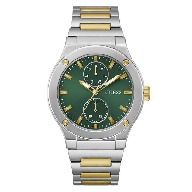 Guess Analog Two-Tone Stainless Steel Strap Men Watch Gw0795g1 1