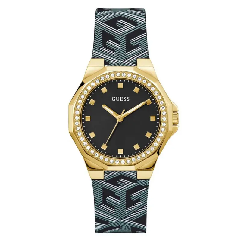 Guess Avril Black Dial Multicolor Silicone Strap Women Watch Gw0598l2 1