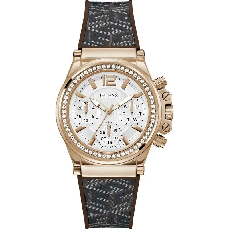 Guess Charisma Chronograph Multicolor Silicone Strap Women Watch Gw0621l5 1