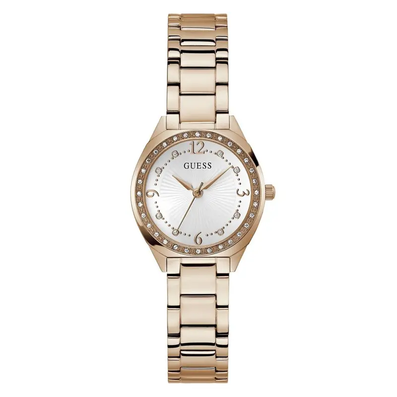 Guess Charlotte White Dial Analog Rose Gold Tone Women's Watch Gw0767l3 1