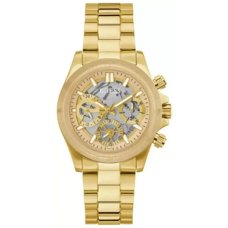 Guess Chronograph Gold Stainless Steel Women Watch Gw0557l1 1