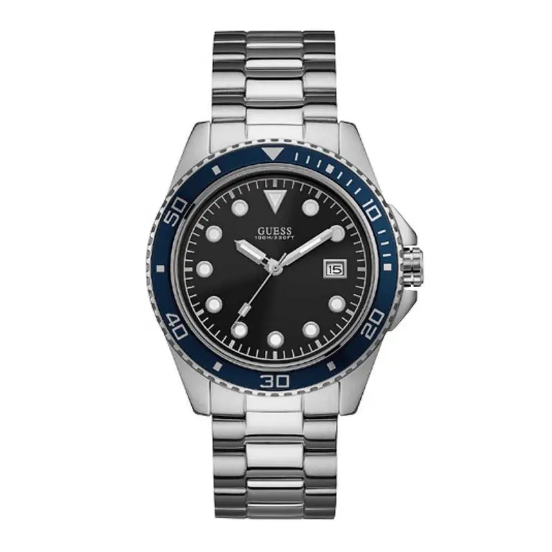 Guess Crew Silver Stainless Steel W1002g1 Men's Watch 1