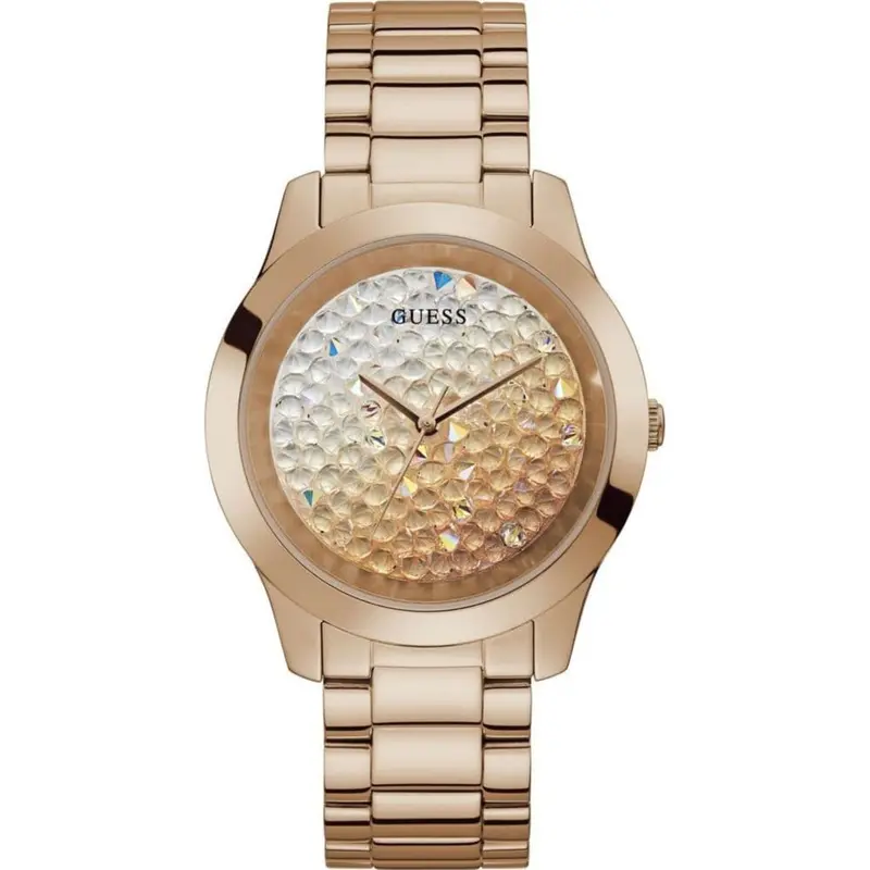 Guess Crush Rose Gold Tone Stainless Steel Analog Gw0020l3 Women's Watch 1