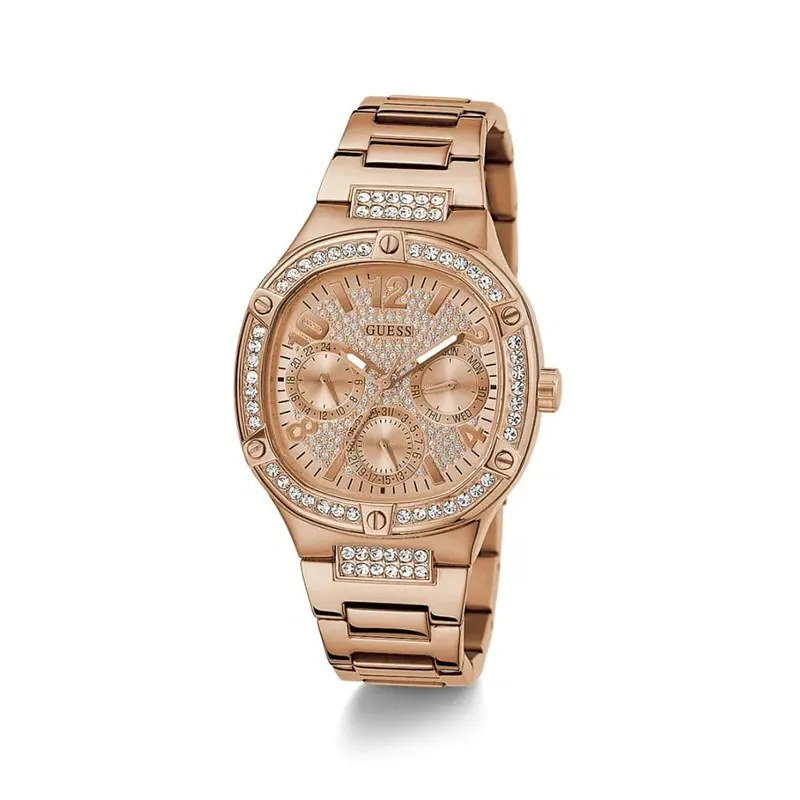 Guess Duchess Multifunction Rose Gold Watch For Women Gw0558l3 1