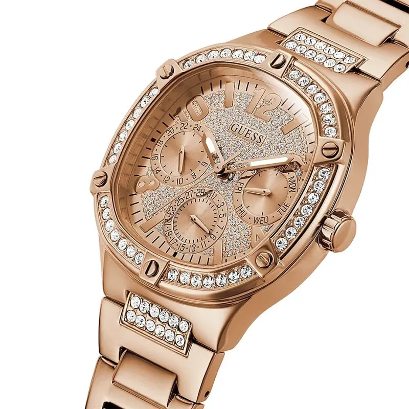 Guess Duchess Multifunction Rose Gold Watch For Women Gw0558l3 2