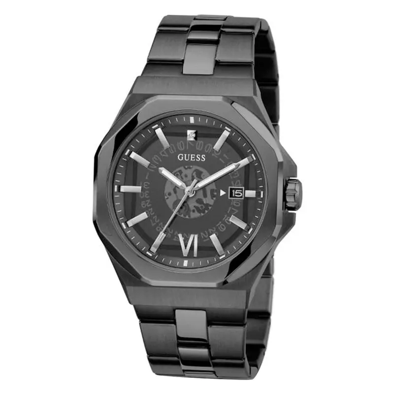 Guess Emperor Black Dial Stainless Steel Strap Men Watch Gw0573g3 2