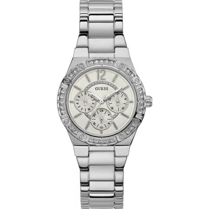 Guess Envy Silver Stainless Steel W0845l1 Women's Watch 1
