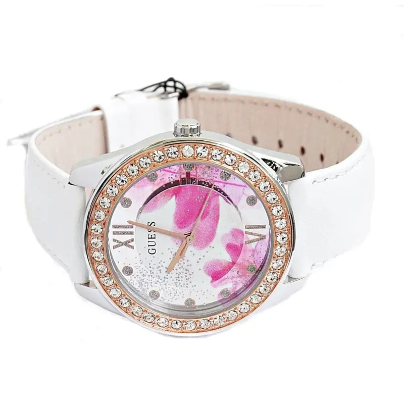 Guess Fleurette Horloge Gw0240l1 Leather Women's Watch 2