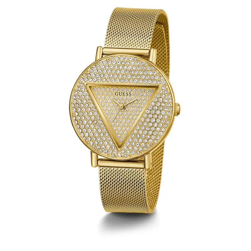 Guess Gold Dial Milanese Strap Women Watch Gw0477l2 2