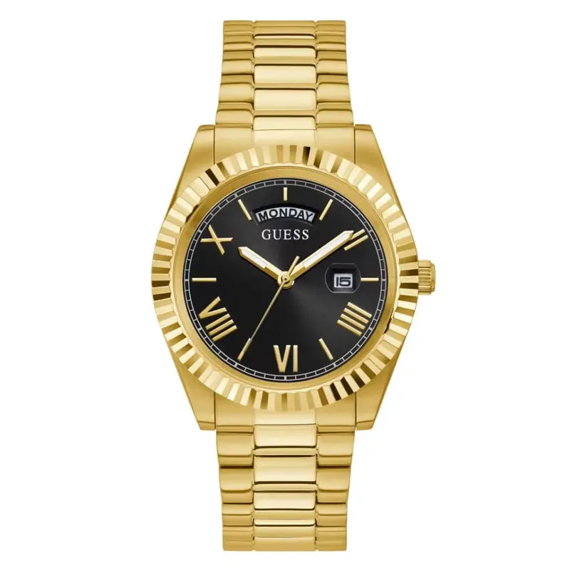 Guess  Gold Tone Case Gold Tone Stainless Steel Men Watch Gw0265g3 1