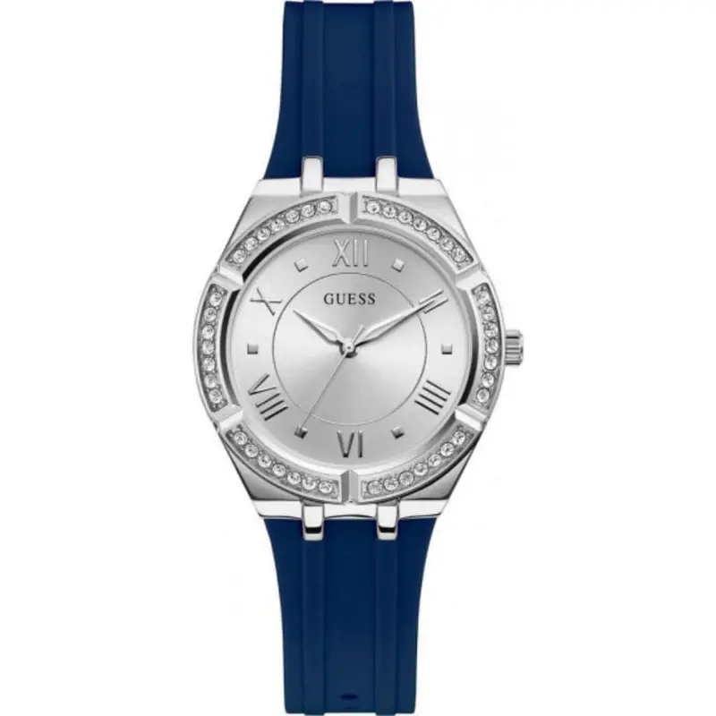 Guess Gw0034l5 Blue Silicone Women's Watch 1