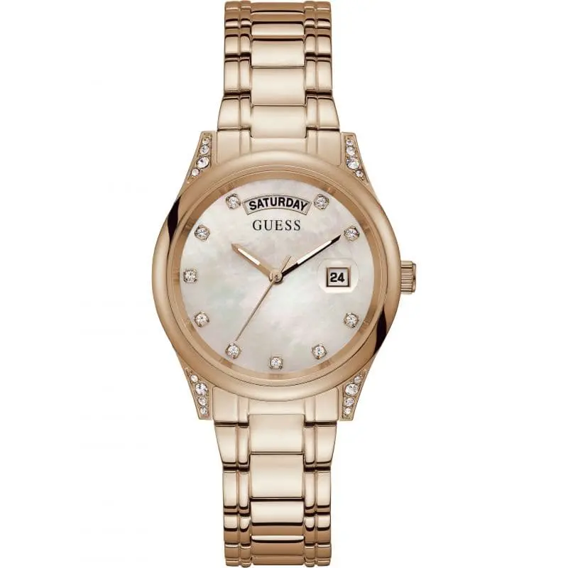 Guess Gw0047l2 Rose Gold Tone Case Rose Gold Tone Stainless Steel Watch 1