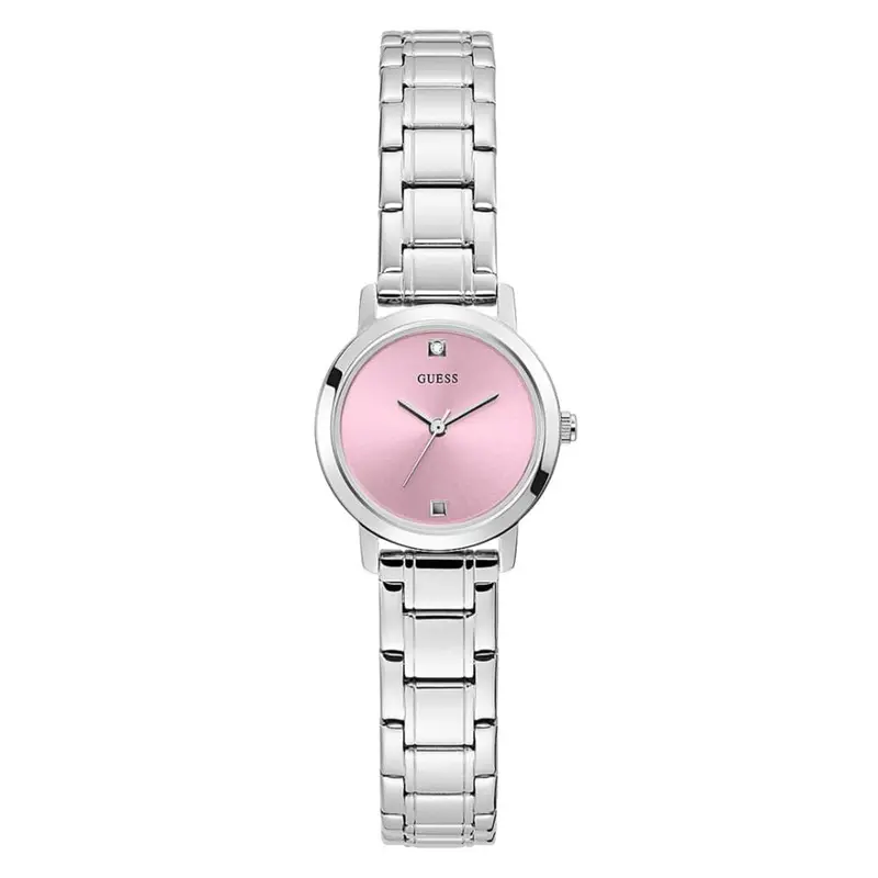 Guess Gw0244l1 Pink Dial Stainless Steel Women's Watch 1