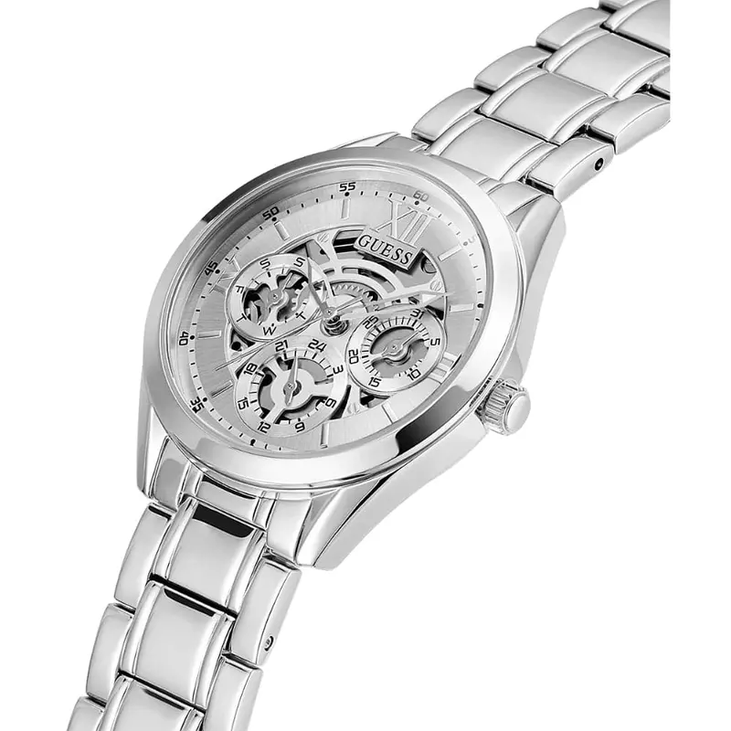 Guess Gw0253l1 Silver Tone Case Silver Tone Stainless Steel Women's Watch 2