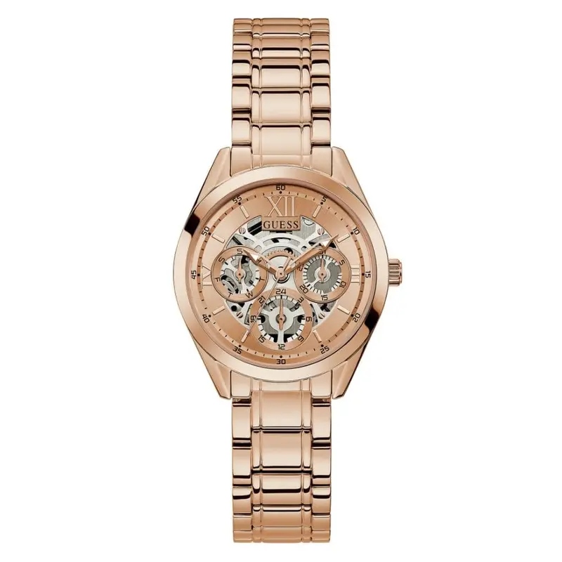Guess Gw0253l3 Rose Gold Tone Case Rose Gold Tone Stainless Steel Women's Watch 1
