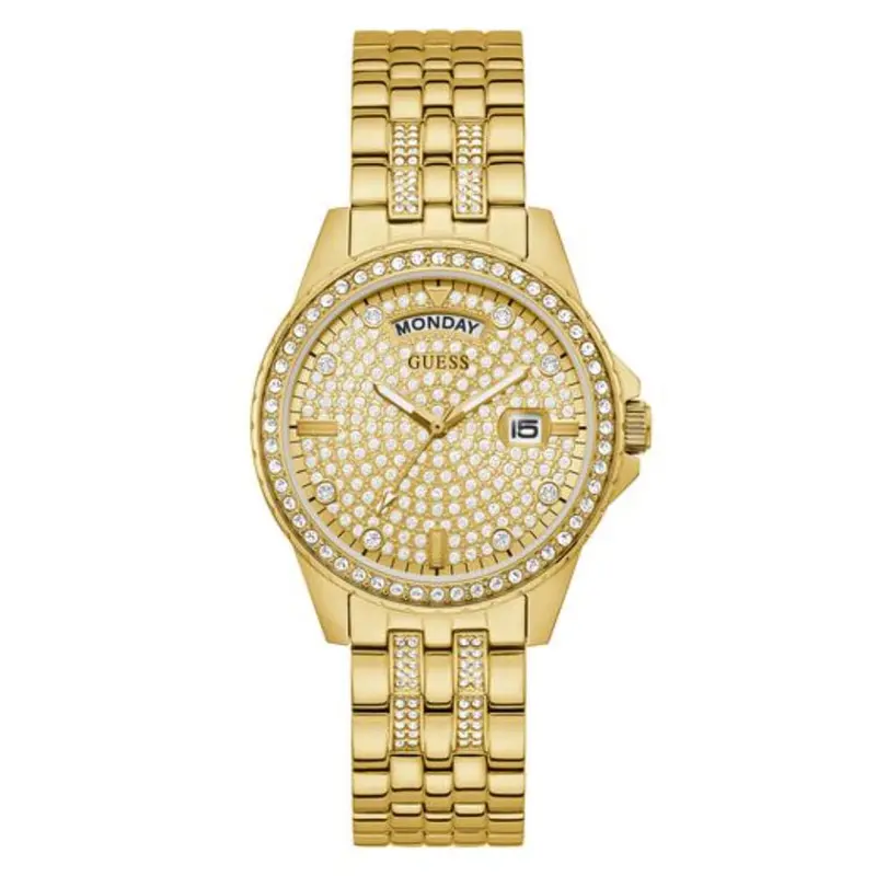 Guess Gw0254l2 Gold Tone Case Gold Tone Stainless Steel Women's Watch 1