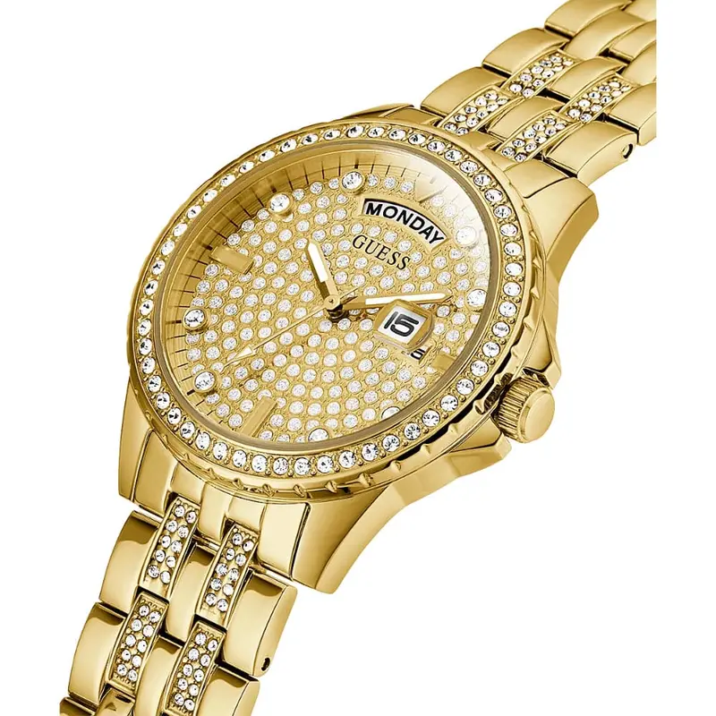 Guess Gw0254l2 Gold Tone Case Gold Tone Stainless Steel Women's Watch 2