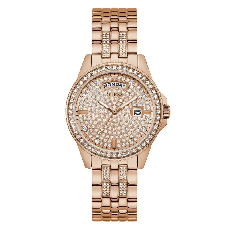 Guess Gw0254l3 Rose Gold Tone Case Rose Gold Tone Stainless Steel Women's Watch 1