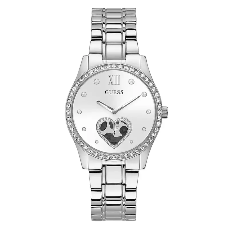 Guess Gw0380l1 Silver Tone Case Silver Tone Stainless Steel Women's Watch 1